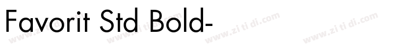 Favorit Std Bold字体转换